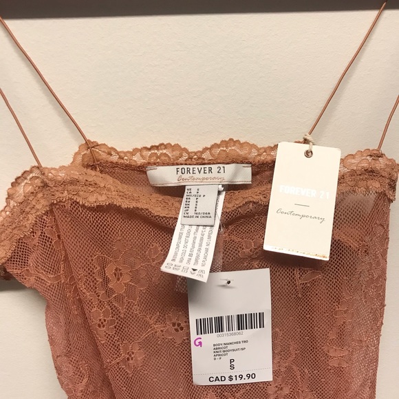 🌸Forever 21 burnt orange lace body suit - Picture 4 of 5